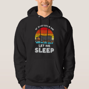 Dachshund Love Let Me Sleep Retro Animal Pet Weine Hoodie