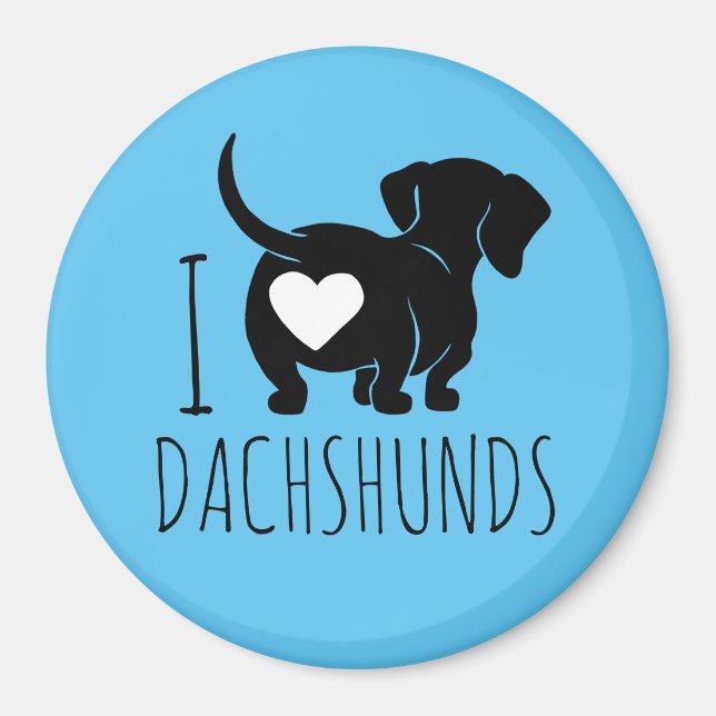 Dachshund Love Magnet (Front)
