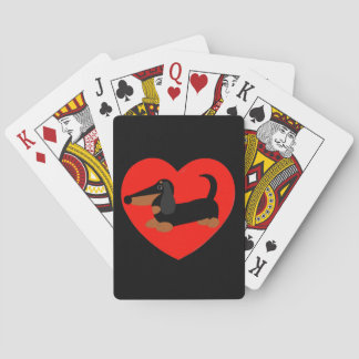 Dachshund Love Playing Cards