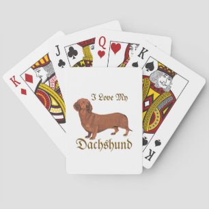 Dachshund Love Playing Cards