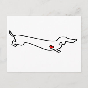 Dachshund Love Postcard
