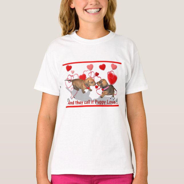 Dachshund Love T-Shirt (Front)