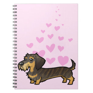 Dachshund Love (wirehair) Notebook