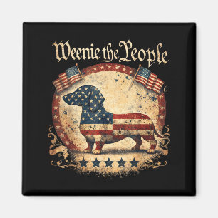 Dachshund lover wiener dog mum independence day Da Magnet