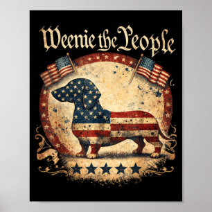 Dachshund lover wiener dog mum independence day Da Poster