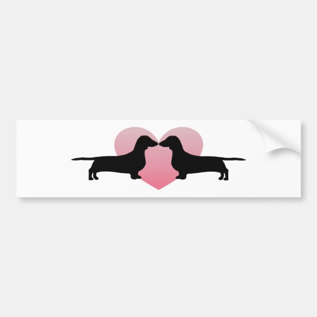 Dachshund Lovers Bumper Sticker (Front)