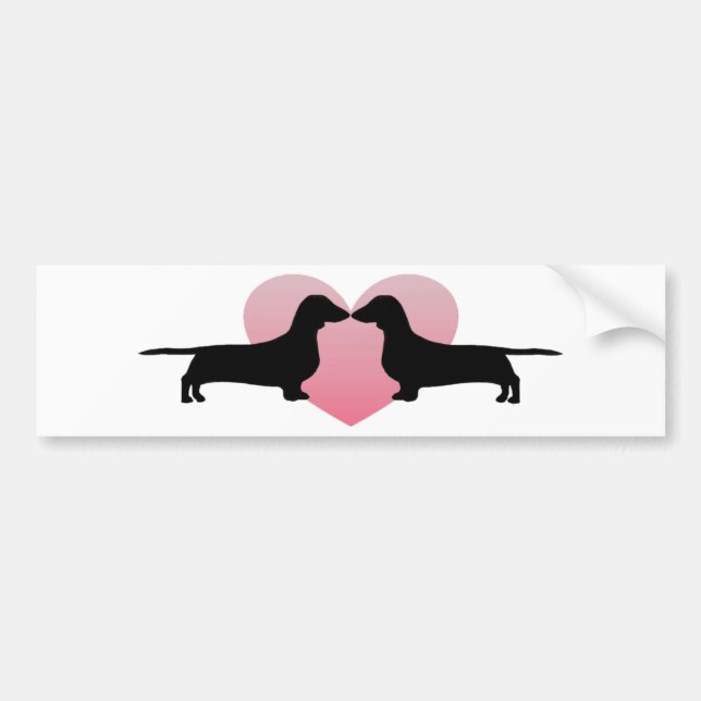 Dachshund Lovers Bumper Sticker (Front)