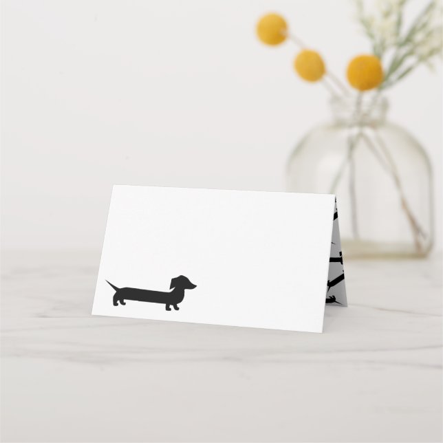 Dachshund Lover's Dinner Party Place Card (Front)