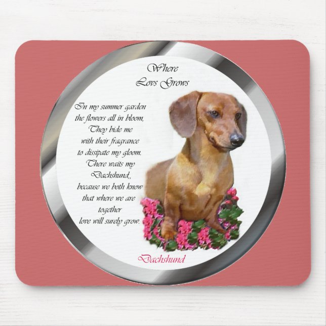 Dachshund Lovers Doxie Mouse Pad (Front)