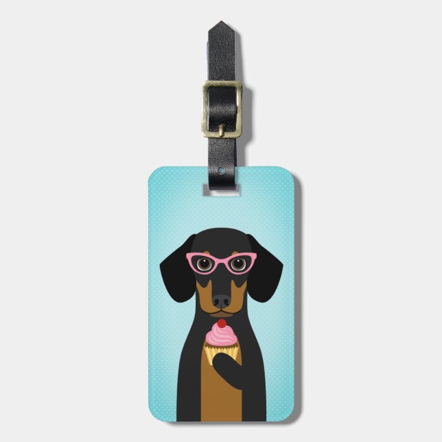 Dachshund Luggage Tags (Front Vertical)