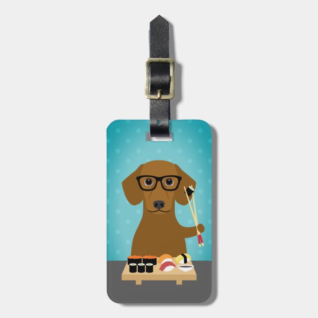 Dachshund Luggage Tags (Front Vertical)