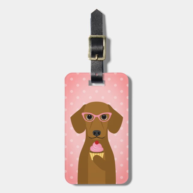 Dachshund Luggage Tags (Front Vertical)