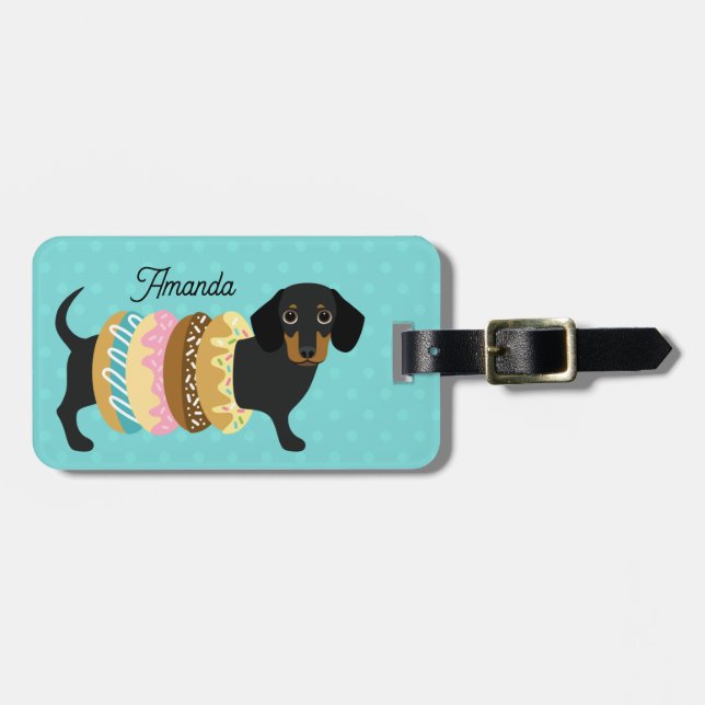 Dachshund Luggage Tags (Front Horizontal)