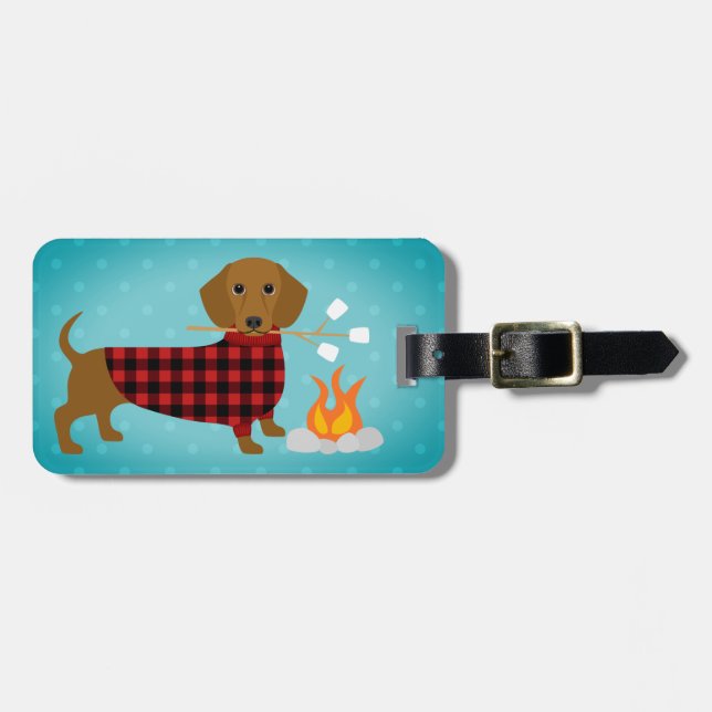 Dachshund Luggage Tags (Front Horizontal)