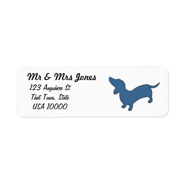 Dachshund Mailing Labels (Front)
