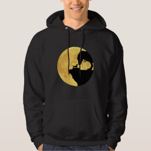 Dachshund Making Friends With A T Rex In Front Of Hoodie