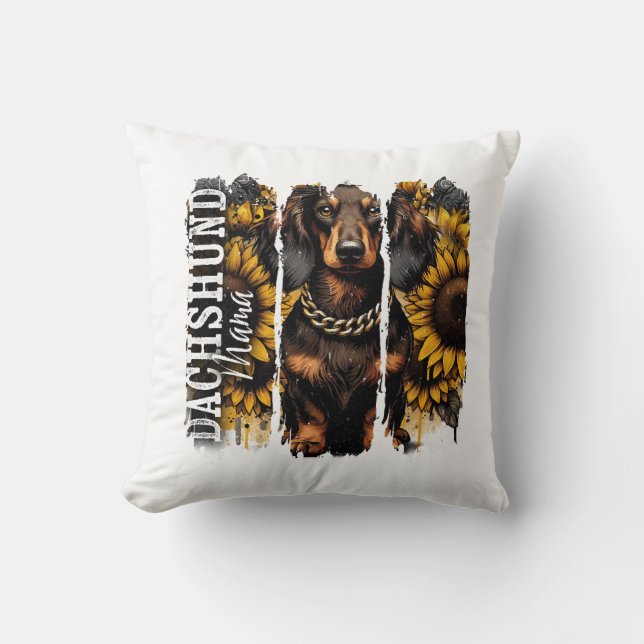 Dachshund Mama Cushion (Front)