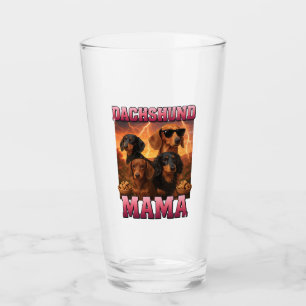 Dachshund Mama Glass