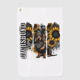 Dachshund Mama Golf Towel