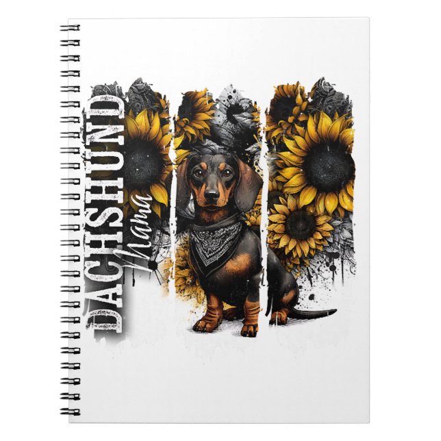 Dachshund Mama  Notebook (Front)