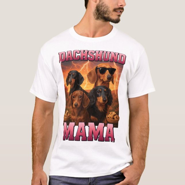 Dachshund Mama T-Shirt (Front)