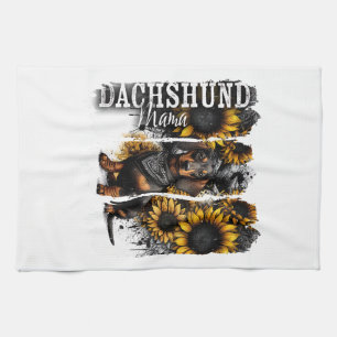 Dachshund Mama  Tea Towel