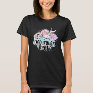 Dachshund Mama Unicorn Dog Mum Whimsical Pampered T-Shirt