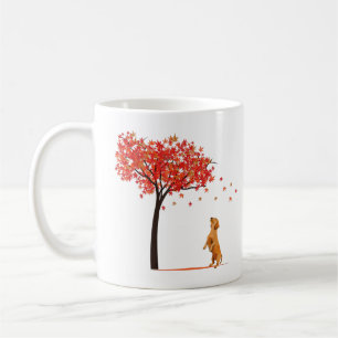 Dachshund Maple Tree Thanksgiving Day Cute Dog Dox Coffee Mug