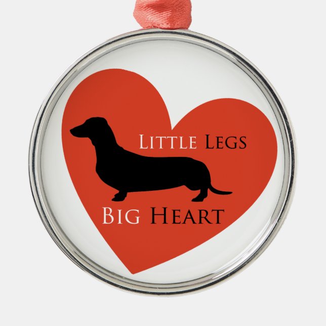 Dachshund Metal Tree Decoration (Front)