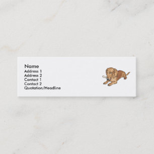 Dachshund Mini Business Card
