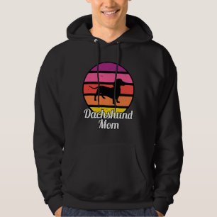 Dachshund Mom I Retro Wiener Dog Mom Hoodie