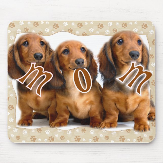 Dachshund MOM Mouse Pad (Front)