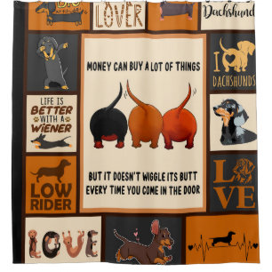 Dachshund Money Can Buy A Lot Of Things Dachshund Shower Curtain