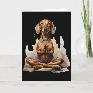 Dachshund Muay Thai Boxing Karate Kickboxing Marti Card