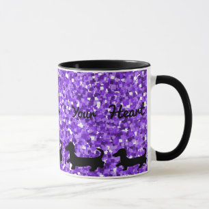 Dachshund Mug Doxie Gift Wiener Dog Silhouette