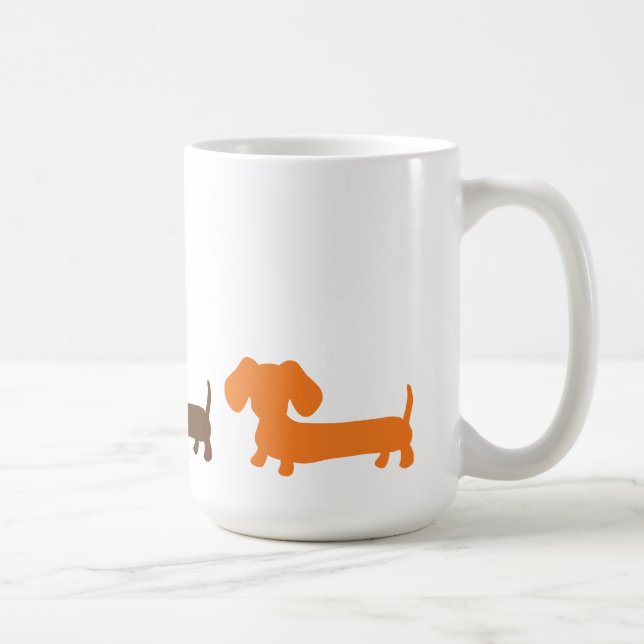 Dachshund Mug Earthy Brown Colours (Right)
