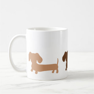 Dachshund Mug Masculine Brown Colours