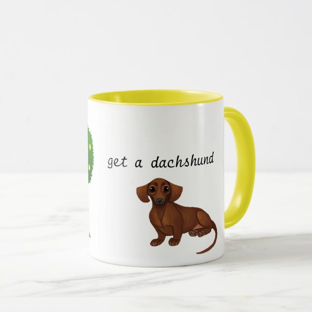 Dachshund Mug When Life Gives You Lemons (Front Right)