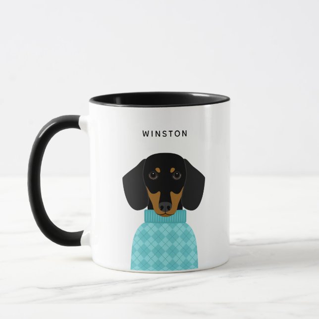 Dachshund Mugs (Left)