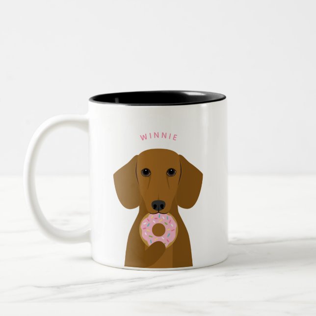 Dachshund Mugs (Left)