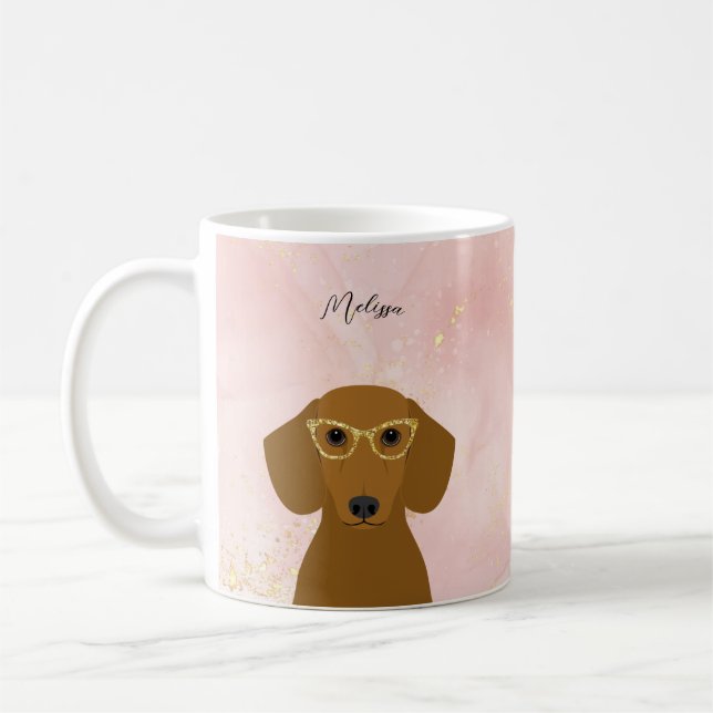 Dachshund Mugs (Left)