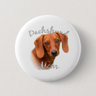 Dachshund Mum 2 6 Cm Round Badge