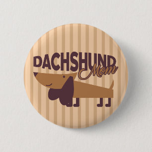 Dachshund Mum, 2¼ Inch Round Button