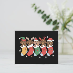 Dachshund Mum Christmas Dog Lover Gift New Year  Holiday Postcard
