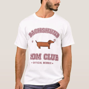 Dachshund Mum Club Varsity Doxie Mum T-Shirt