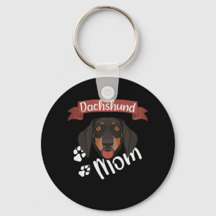 Dachshund Mum, Dog Mum Key Ring
