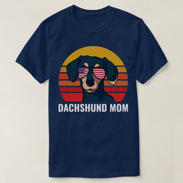Dachshund Mum Funny Weiner Dog Women T-Shirt (Design Front)