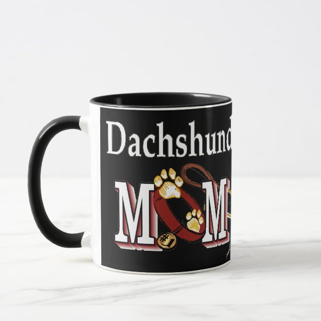 Dachshund Mum Gifts Mug (Left)