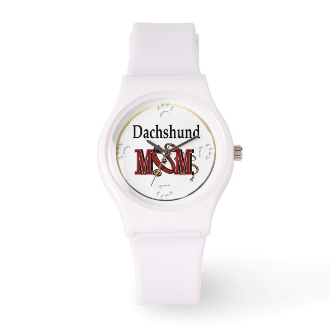 Dachshund Mum Gifts Watch (Front)