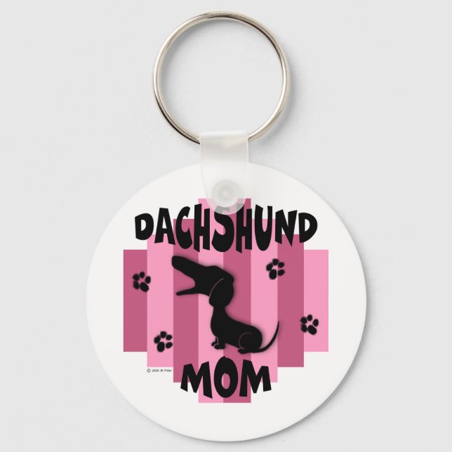 Dachshund Mum Keychain (Front)